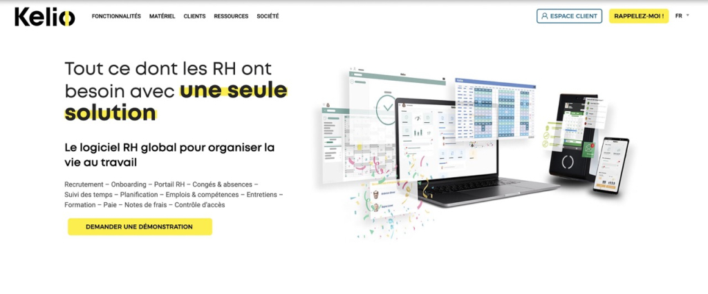 image du logiciel SIRH de kelio
