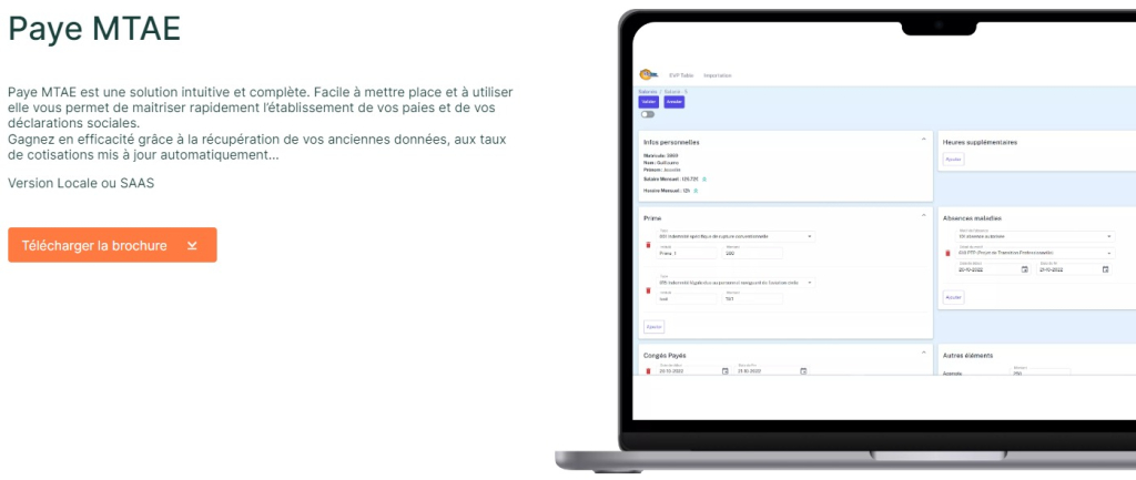 Logiciel paie MTAE