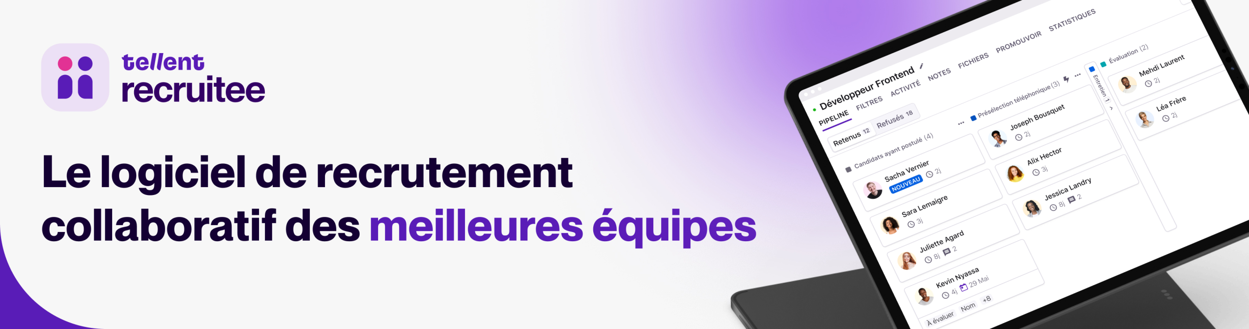 image du logiciel ATS tellent recruitee