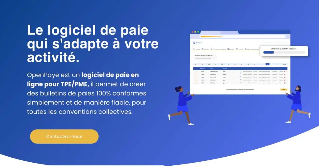 image du logiciel open paye