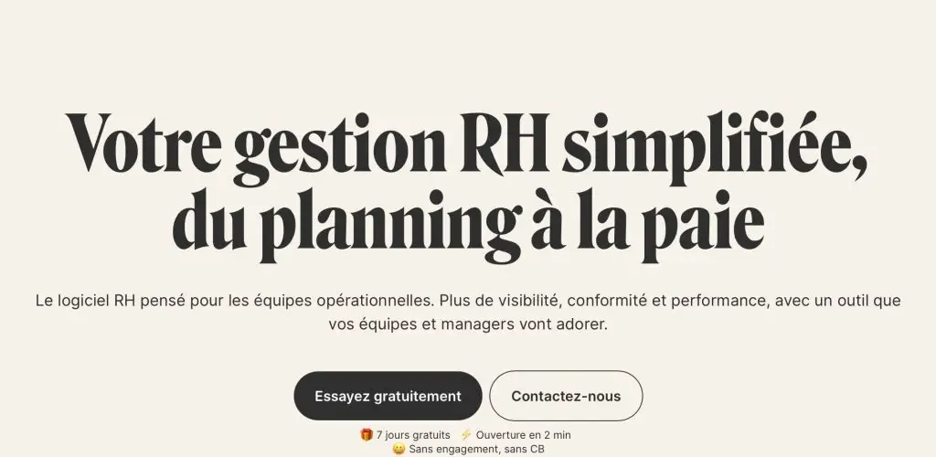 image du logiciel de planning Combo