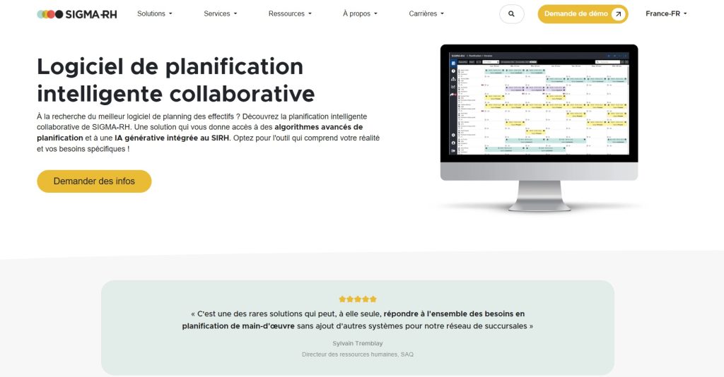 image du logiciel RH de planning sigma RH