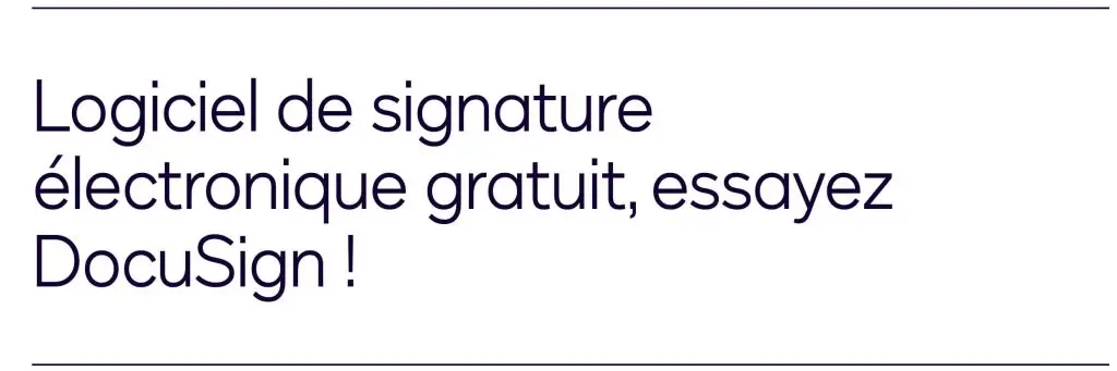 image du logiciel de signature électronique docusign