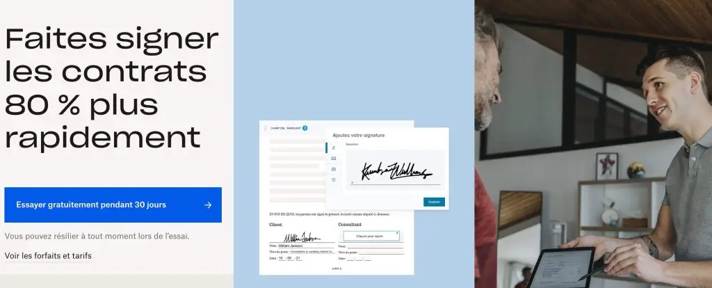 image du logiciel de signature électronique Dropbox Sign