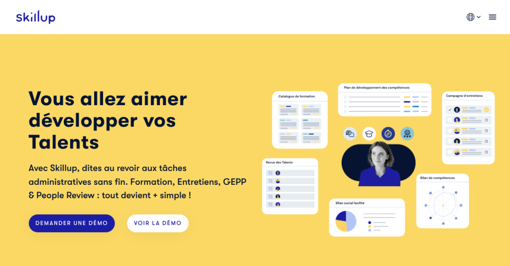 logiciels RH de gestion des compétences skillup