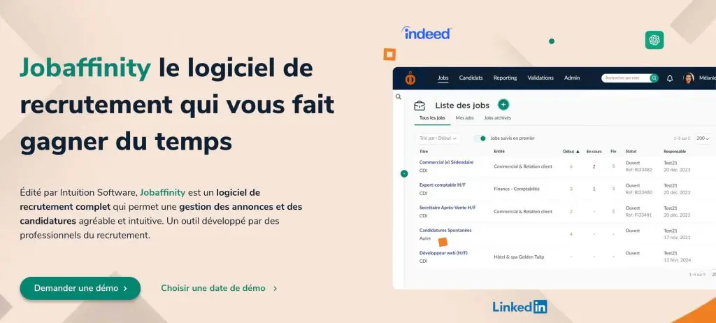 image du logiciel de recrutement Jobaffinity