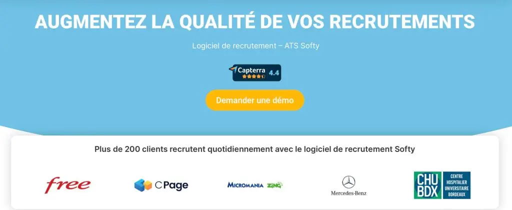 image du logiciel de recrutement de Softy