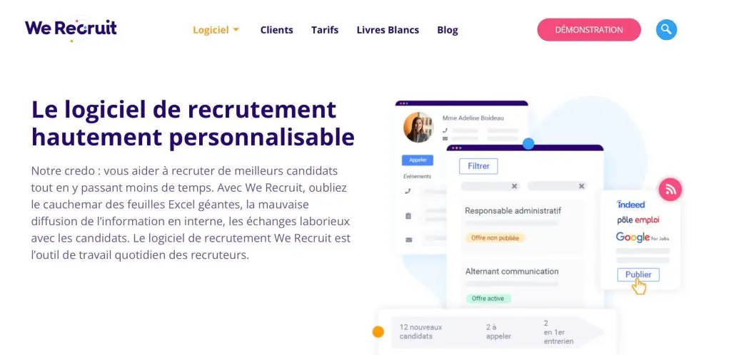 image du logiciel de recrutement We recruit