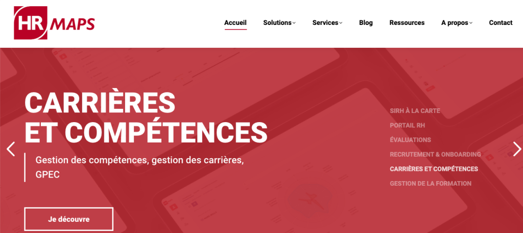 HR maps logiciel gestion des competences