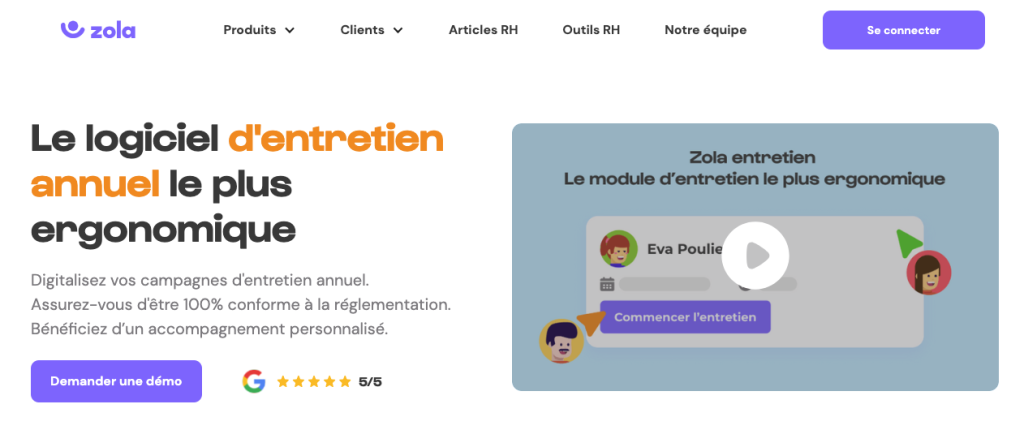 logiciel Zola gestion des competences GPEC