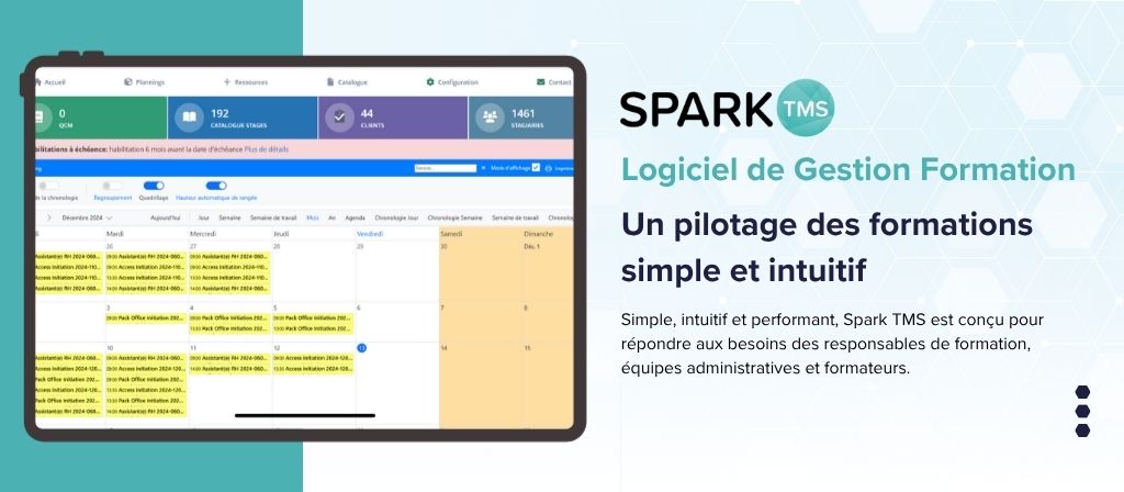 image du logiciel de formation spark tms