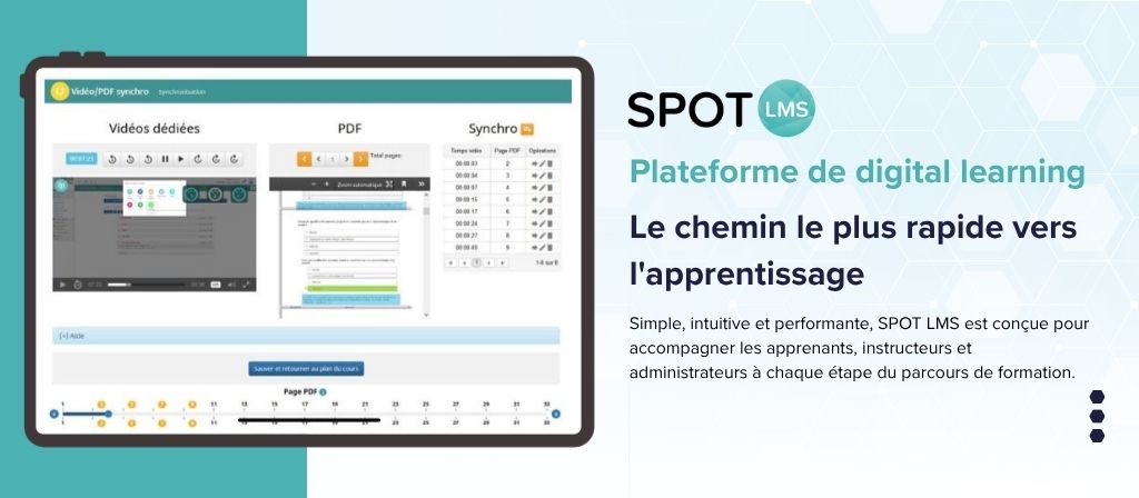 image du logiciel de formation spot LMS