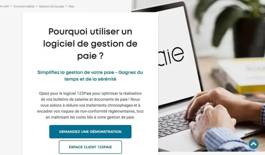 image du logiciel de paie gratuit 123 paie