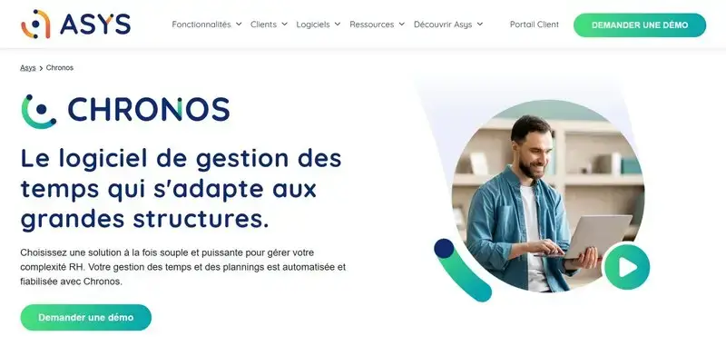 logiciel gestion du temps chronos asys 