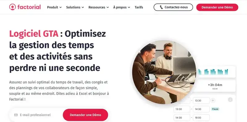 image logiciel gestion du temps Factorial