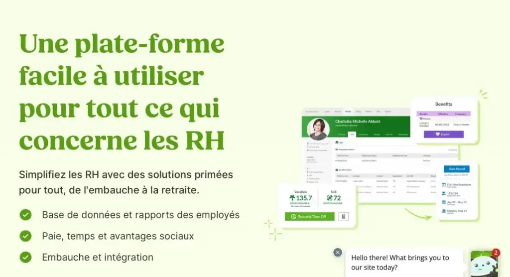 image du logiciel de gestion RH Bambou HR