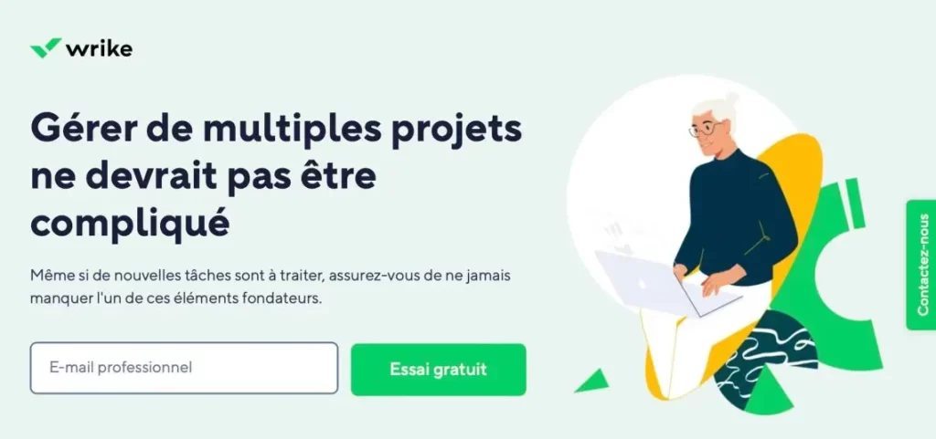 image du logiciel de planification Wrike