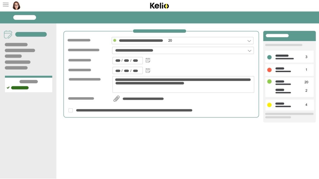 image du logiciel de gestion des absences de kelio