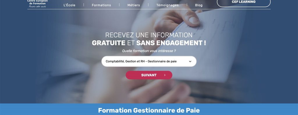 image de la formation à distance de gestionnaire de paie du centre européen de formation