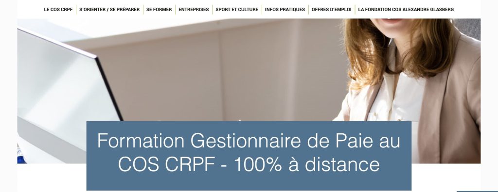 image de la formation gestionnaire de paie à distance du COS CRPF