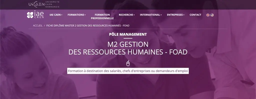 image de la formation RH à distance de l'IAE de Caen