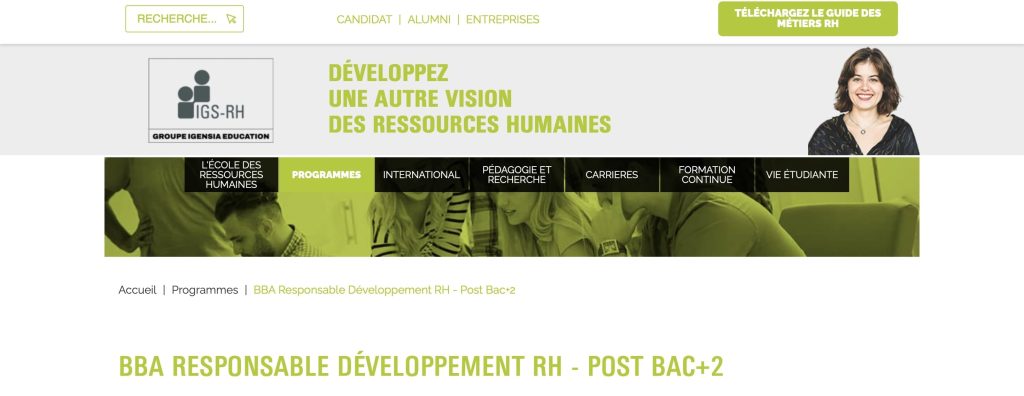 image de la formation RH d'IGS RH