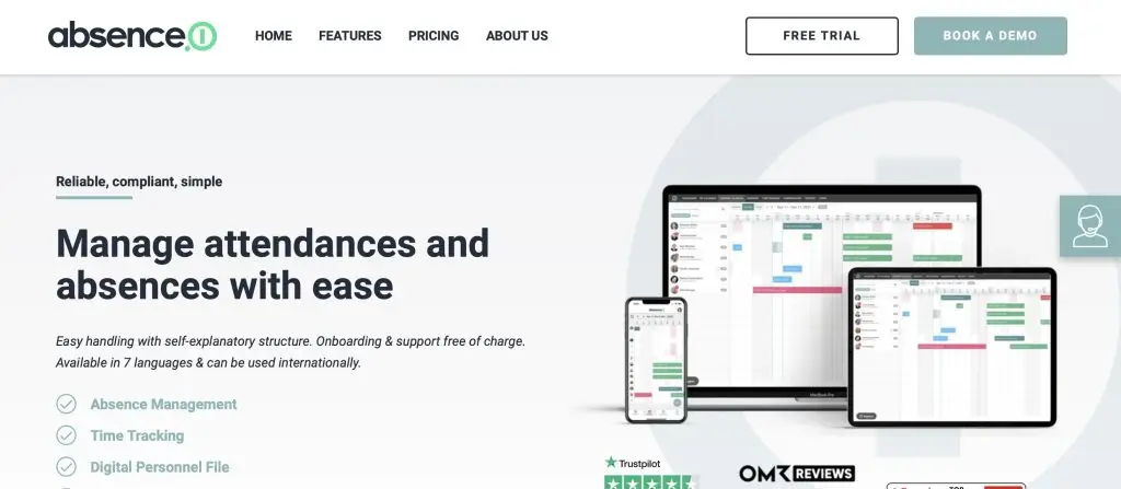 image du logiciel absence.io