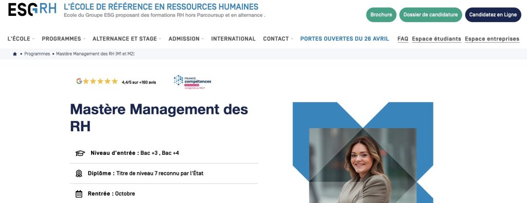image du master rh en alternance de l'esgrh