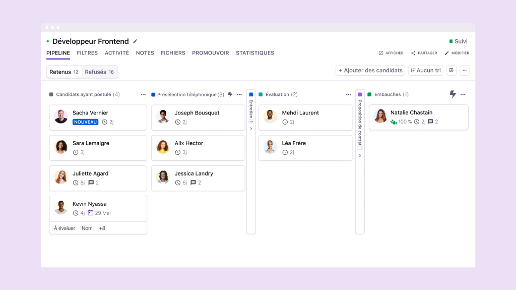 image logiciel tellent recruitee