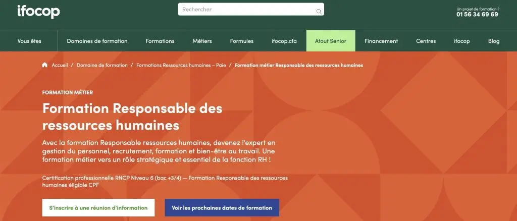 image de la formation ressources humaines pour adultes de l'IFOCOP