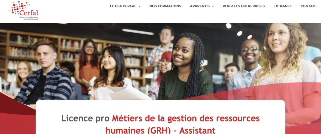 image de la licence RH en alternance de Cerfal
