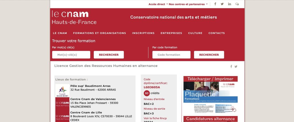 image de licence RH en alternance cnam