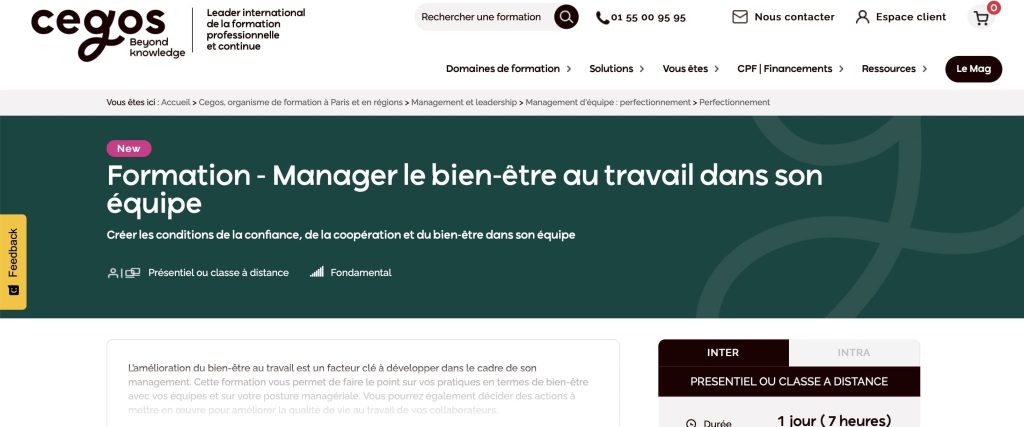 image de la formation QVT de Cegos