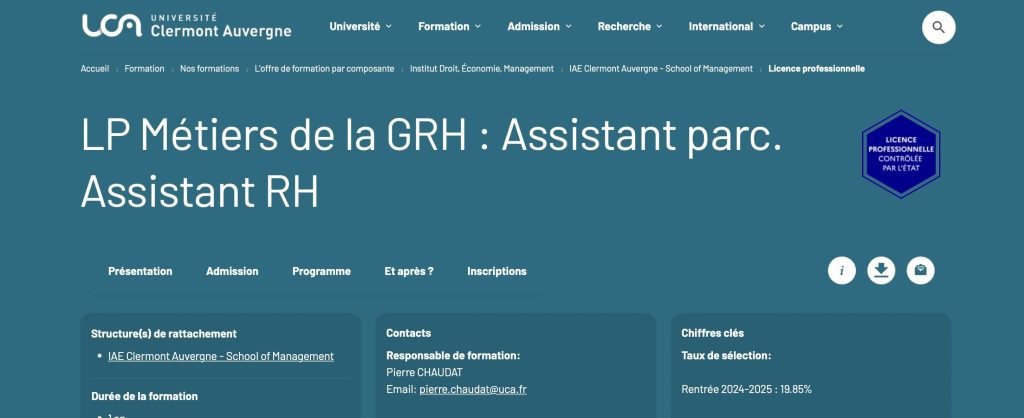 formation pour devenir juriste de Clermont Auvergne