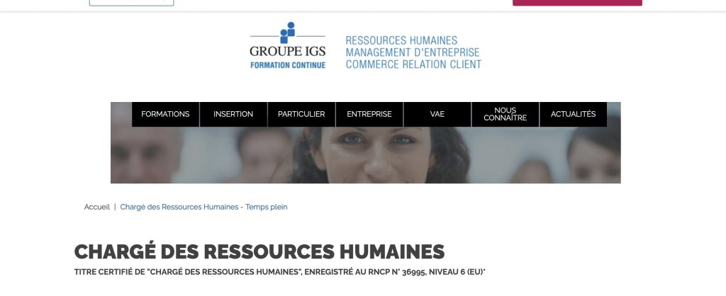 formation juriste d'IGS