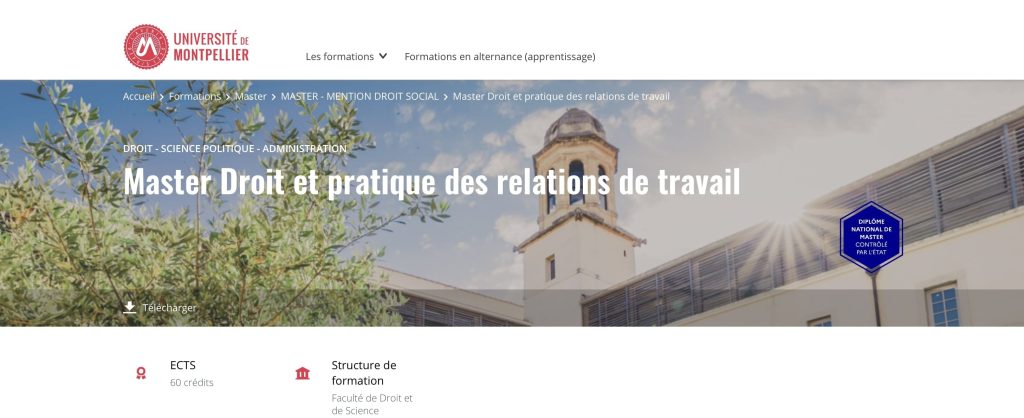 formation pour devenir juriste à Montpellier