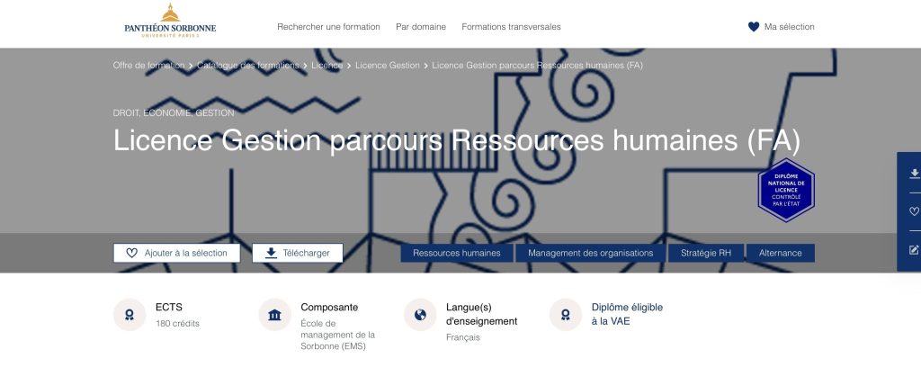 formation juriste panthéon