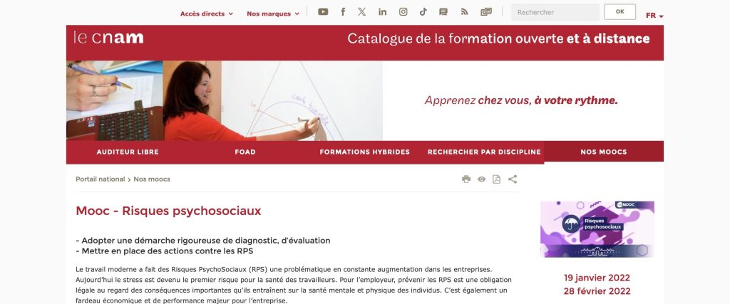 image de la formation RPS du CNAM