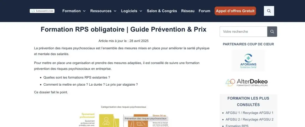 image de la formation RPS de Lonasanté