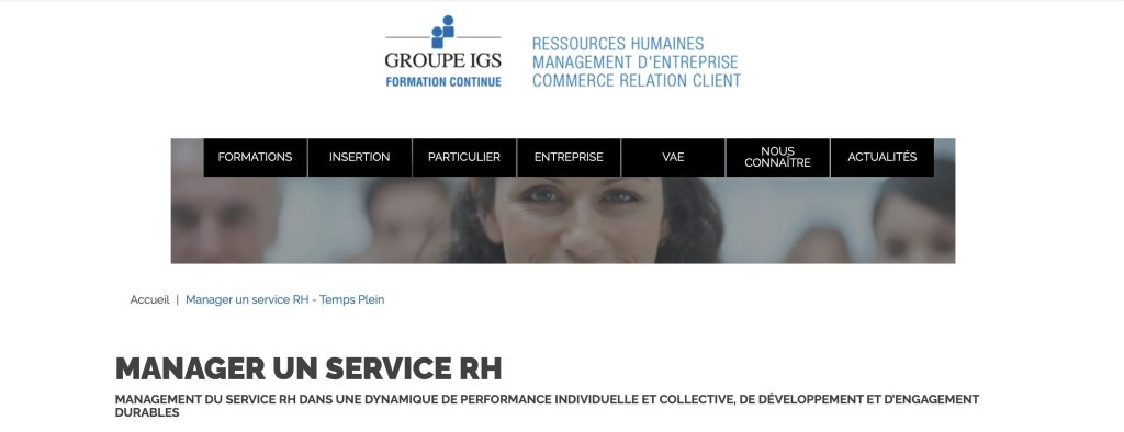 formation pour deveir RH du groupe IGS