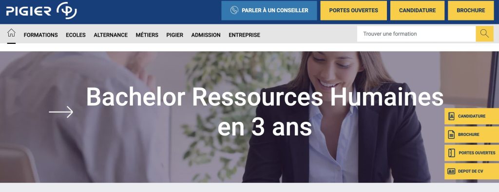 formation pour devenir RH de Pigier