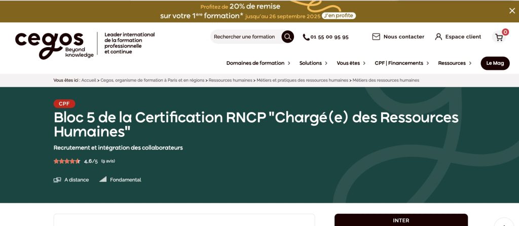 formation rh certifiante de cegos