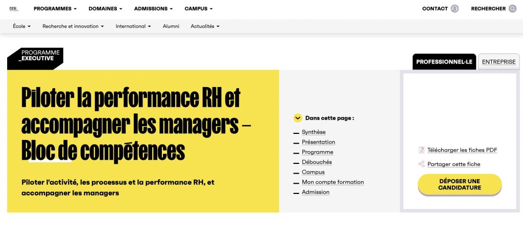 formation rh certifiante de Cesi