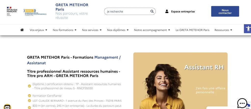 image de la formation RH certifiante de GRETA