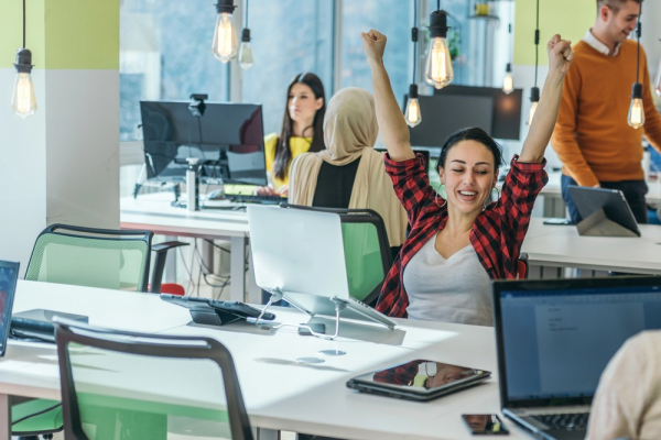 employés heureux RH