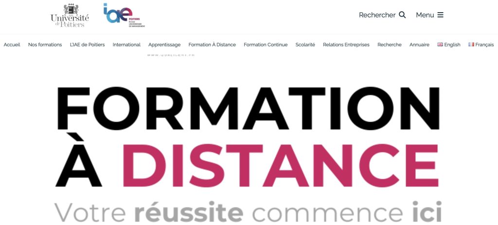 Master RH à distance de l'IAE de Poitiers