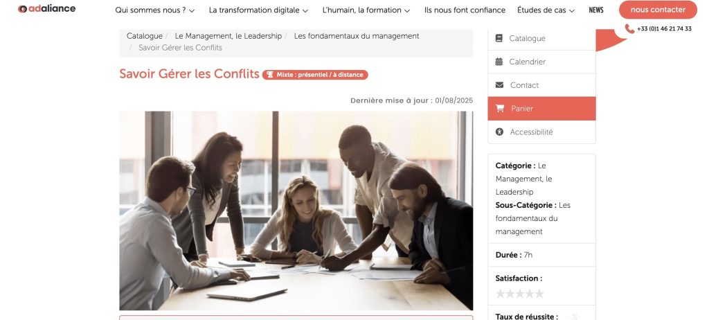 formation gestion des conflits Adaliance