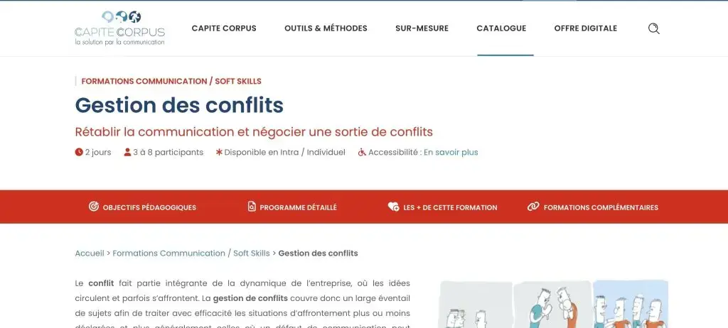 formation en gestion des conflits de capite corpus