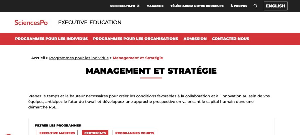 formation management science po
