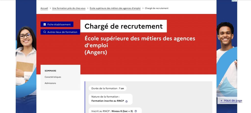 formation recrutement d'Esme